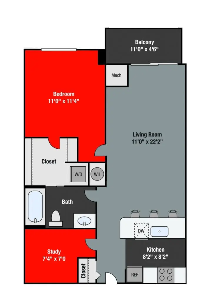 Apartments For Rent TGM NorthShore - Dearborn with study