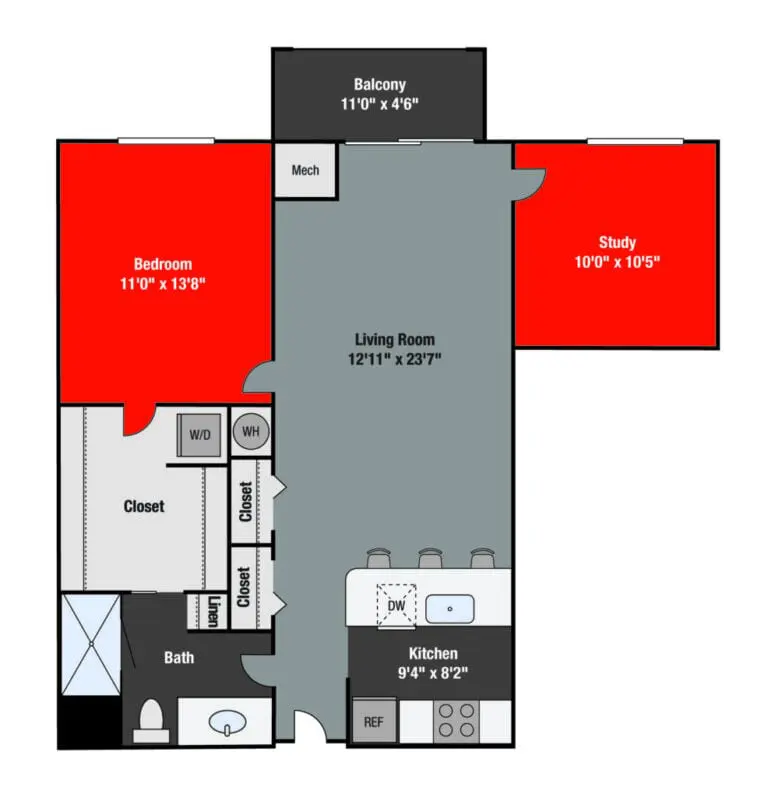 Apartments For Rent TGM NorthShore - Kinzie with study ...