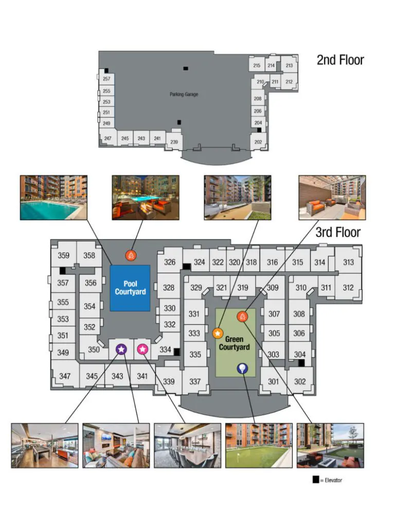 This image shows the site map 3 of TGM NorthShore in Northbrook, IL.