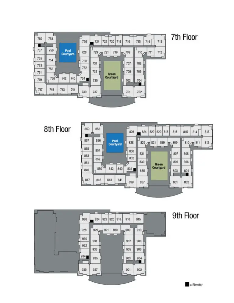 This image shows the site map 8 of TGM NorthShore in Northbrook, IL.