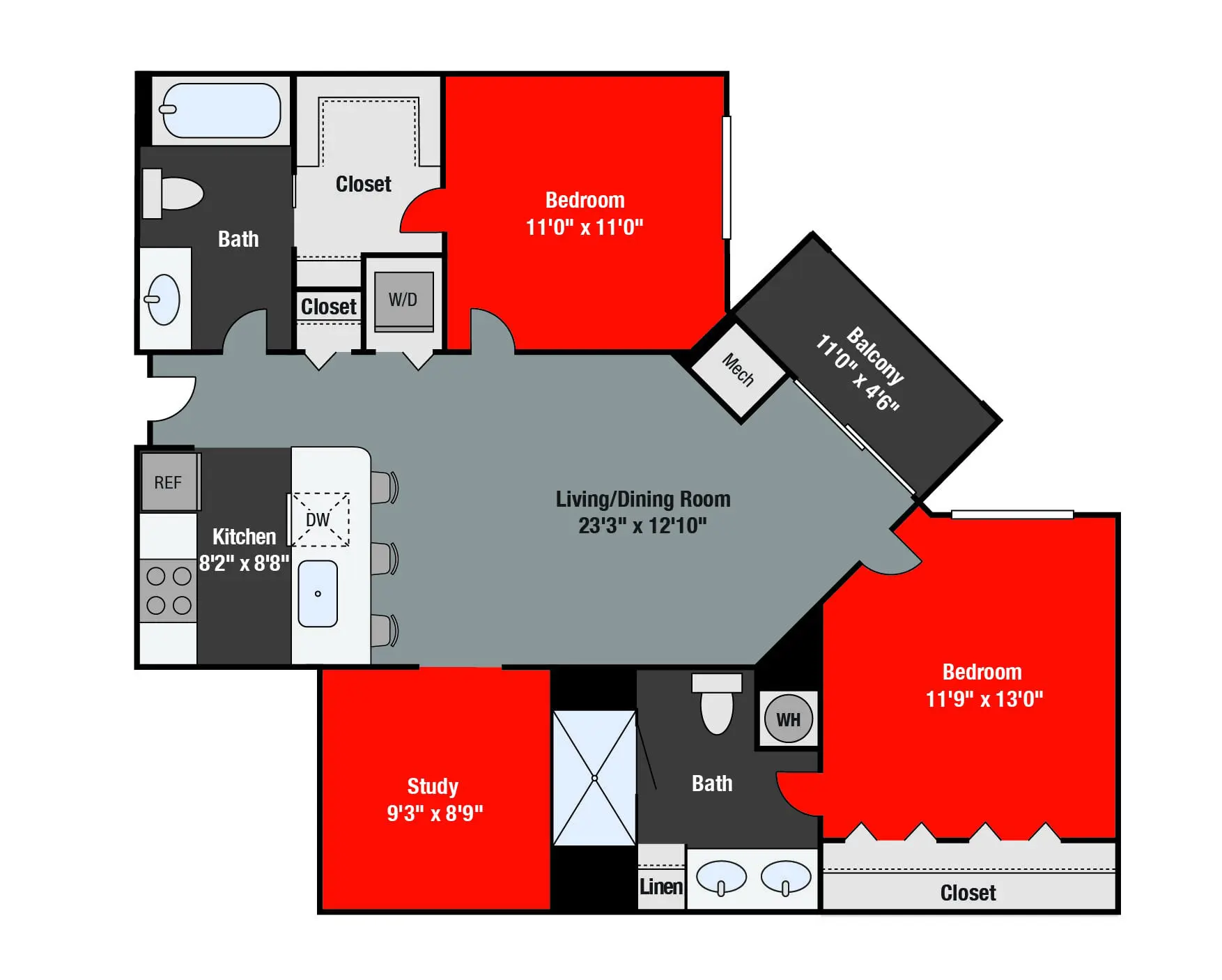 Apartments For Rent TGM NorthShore - Prescott with study
