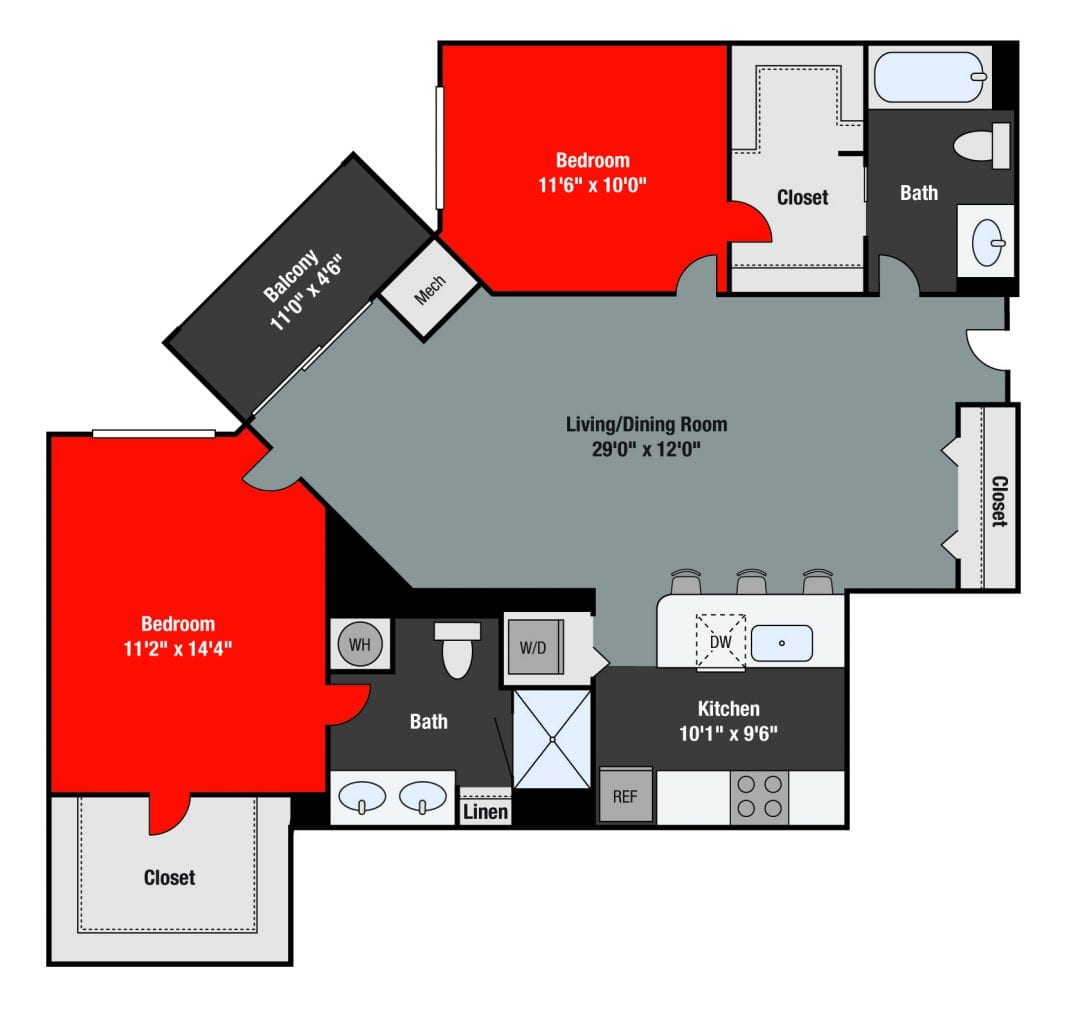 Apartments For Rent TGM NorthShore - Oak 