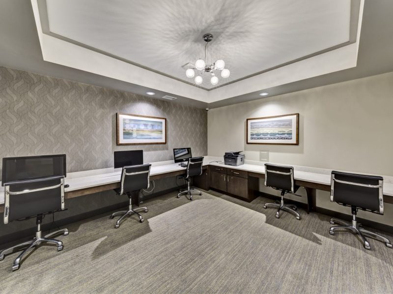 This image shows the business center in TGM Harbor Beach Apartment featuring its spacious area that was ideal for business gatherings and business meetings.