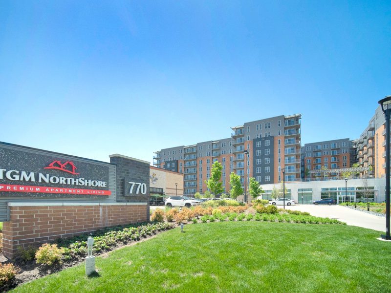 This image shows the monument's view of TGM NorthShore Apartments in Northbrook, IL.