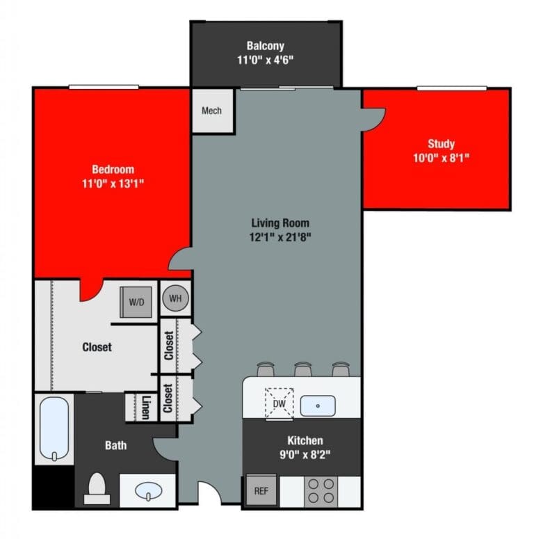 Apartments For Rent TGM NorthShore - Dempster with study ...