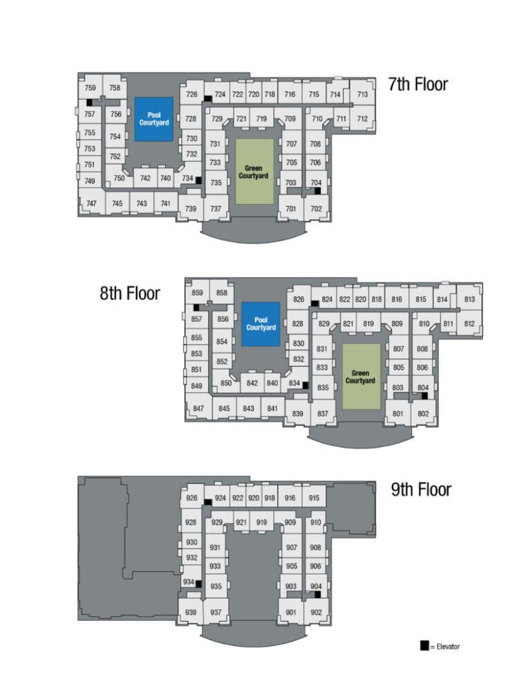 This image shows the site map 8 of TGM NorthShore in Northbrook, IL.